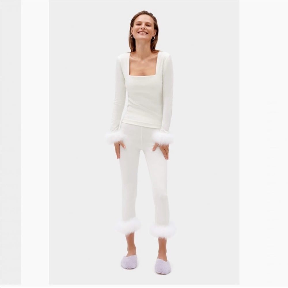 Sleeper The Weekend Chic Set with Leggings in White